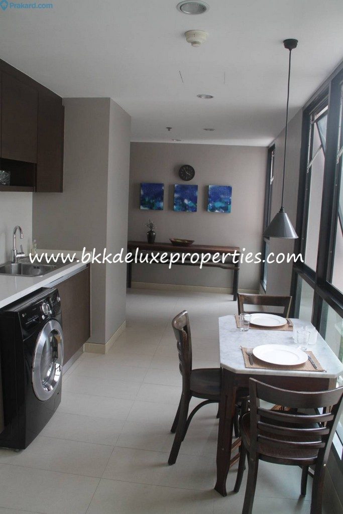 2 Bed Condo For Rent Soi Bun Chana Kitchen View