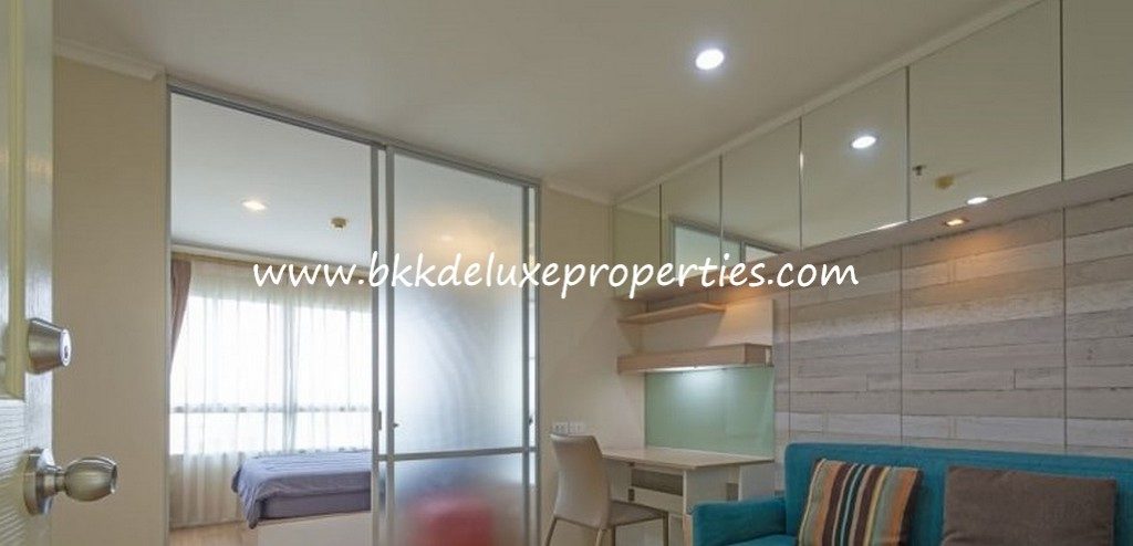 Bangkok Condo for rent Ladprao. Chokchai. Bedroom. Living Area