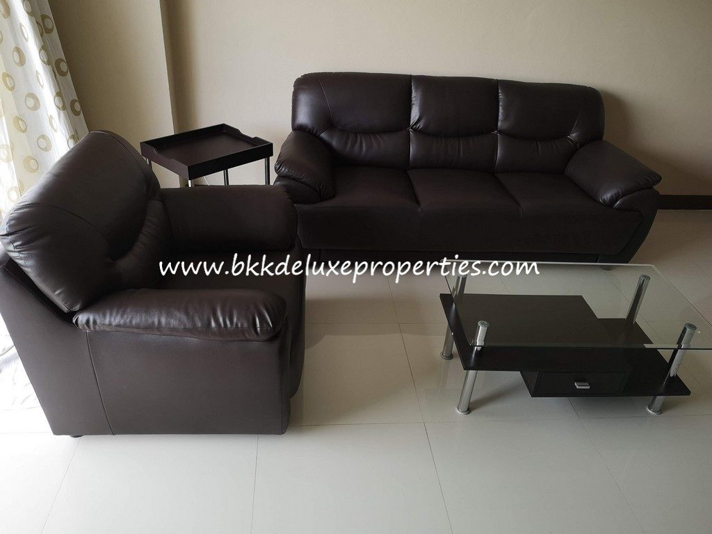 Bangkok Condo For Rent On Pridi 14. Sofa