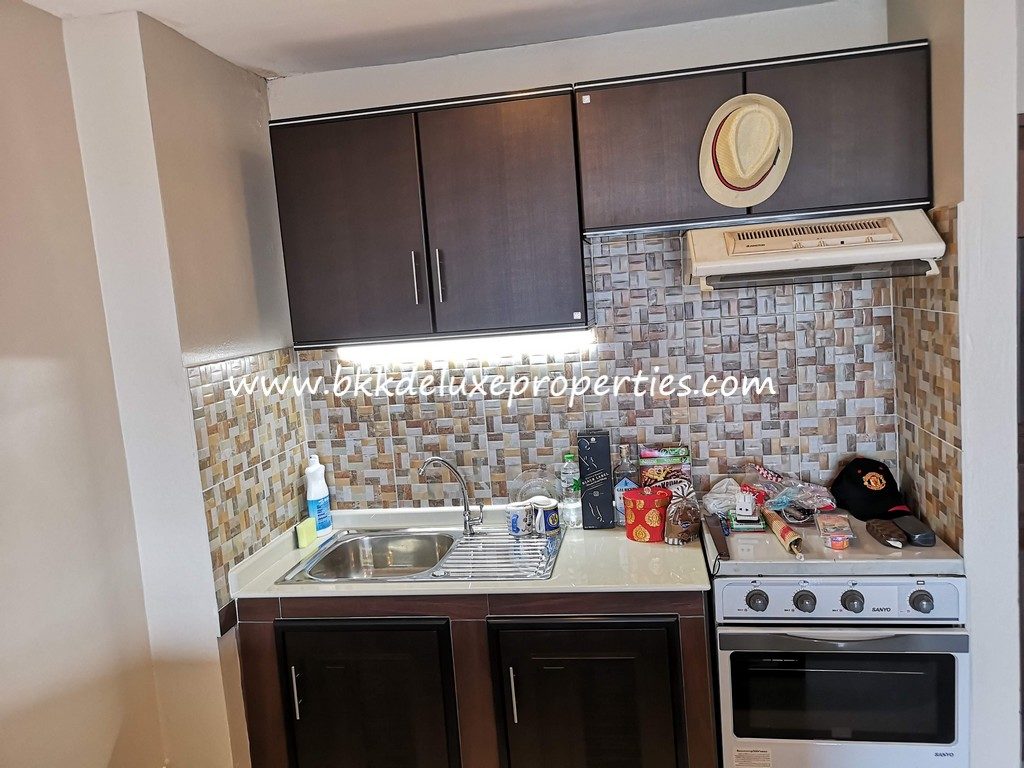 Bangkok Condo For Rent On Pridi 14. Kitchen Area