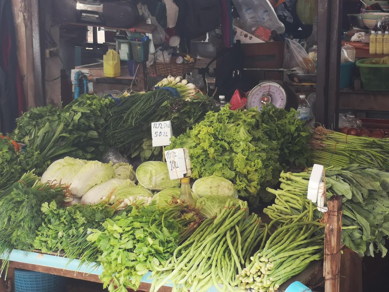 Fresh Market. Vegetables. Phra Khanong. Bangkok