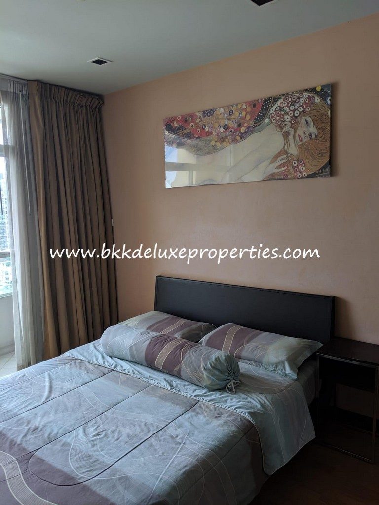 Bkkdeluxe Sukhumvit 11 condo apartment for rent in Bangkok. Master Bedroom.